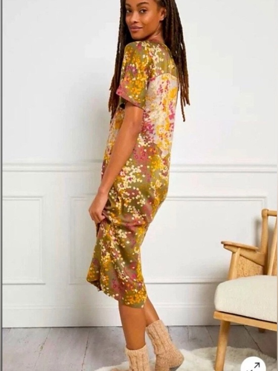 Anthropologie Dresses & Skirts - Anthropologie Saturday/Sunday for Tiny by Anthropologie Olive Floral Dress XS
